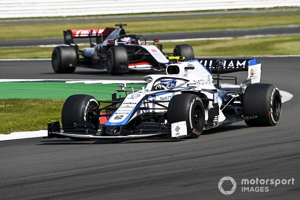 Nicholas Latifi, Williams FW43, Romain Grosjean, Haas VF-20