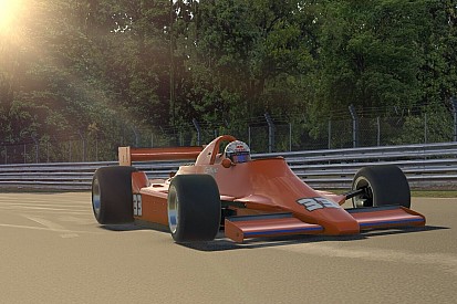 Verstappen met knaloranje livery in Real Racers Never Quit