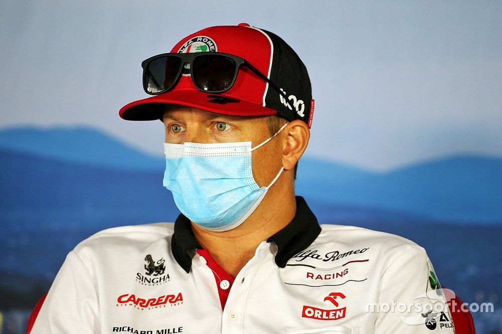 Kimi Raikkonen, Alfa Romeo in the press conference