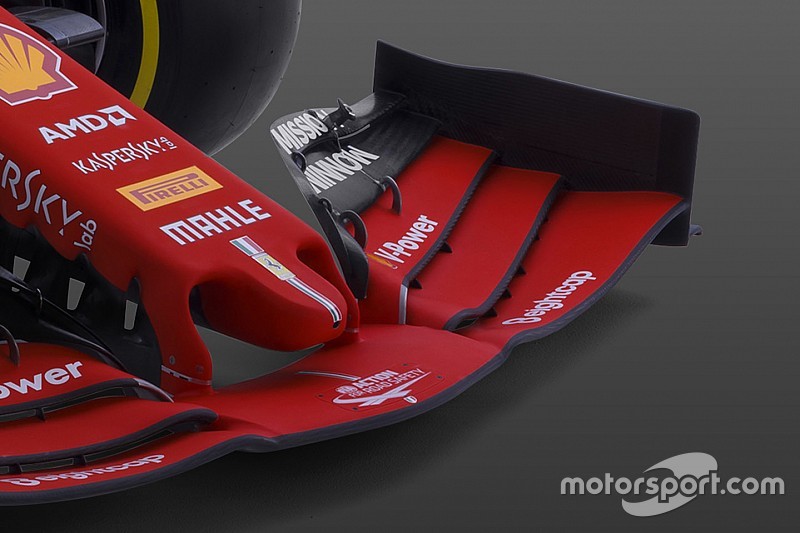 F1新車”雑感”解説:フェラーリSF90……両端が低いフロントウイングはトレンドに?