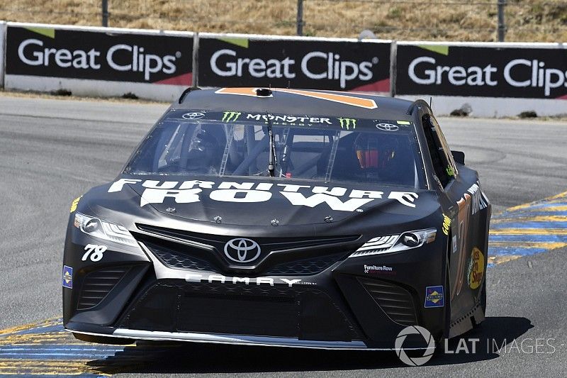 Truex passes Allmendinger to win hectic first stage at Sonoma