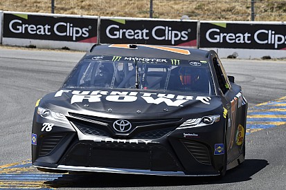 Truex passes Allmendinger to win hectic first stage at Sonoma