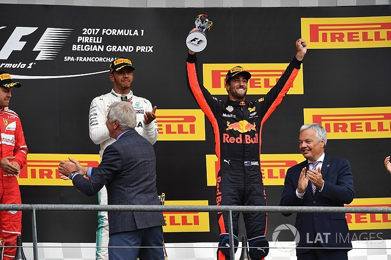 Ricciardo logró un podio inesperado
