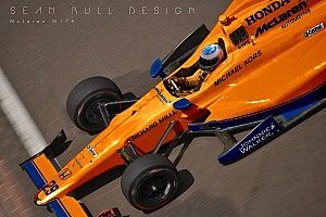 Дизайнер представил концепт ливреи машины Алонсо в Indy 500