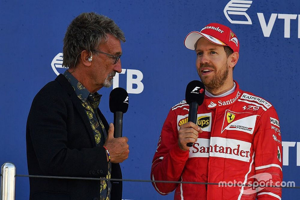 Eddie Jordan, Channel 4 F1 TV parle avec Sebastian Vettel, Ferrari et Kimi Raikkonen, Ferrari