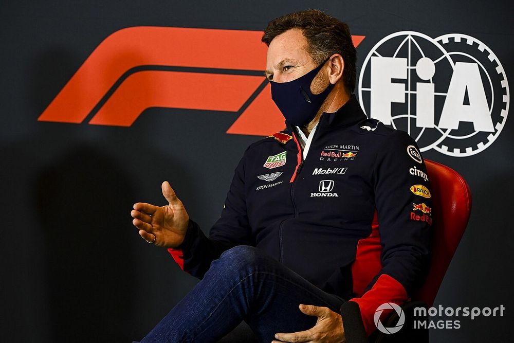 Christian Horner, Team Principal, Red Bull Racing, in the Press Conference