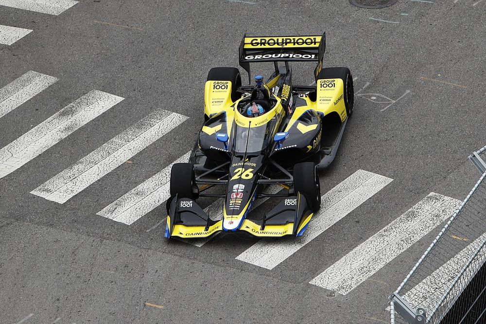 Nashville IndyCar: Herta dominates FP2 which ends in chaos