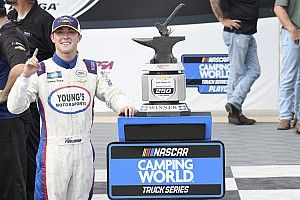 Tate Fogleman wrecks to win first Truck race at Talladega