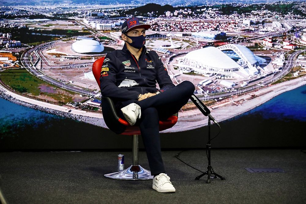 Max Verstappen, Red Bull Racing in de persconferentie