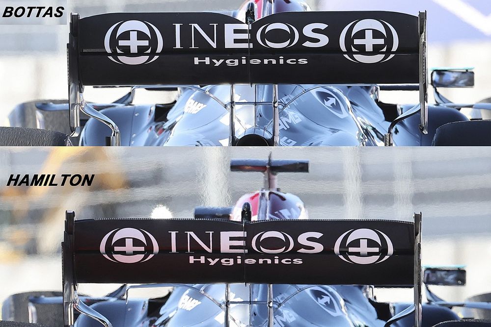 Mercedes: scelto l'assetto aero più scarico di Bottas