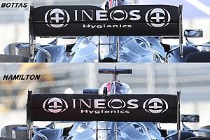 Mercedes: scelto l'assetto aero più scarico di Bottas