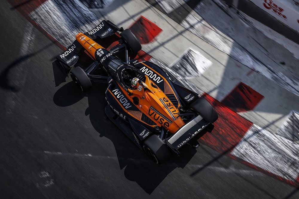 O'Ward supera a Palou en la segunda práctica en Long Beach