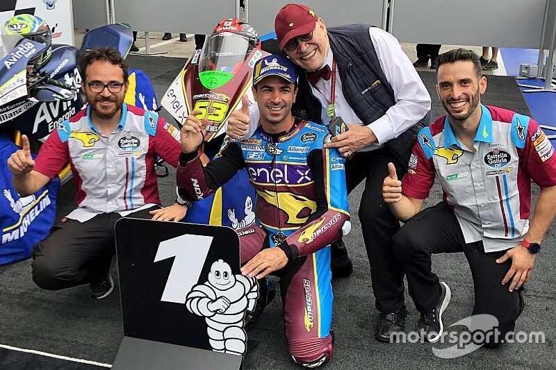 Le vainqueur Mike di Meglio, Marc VDS Racing, avec Marc van der Straten

