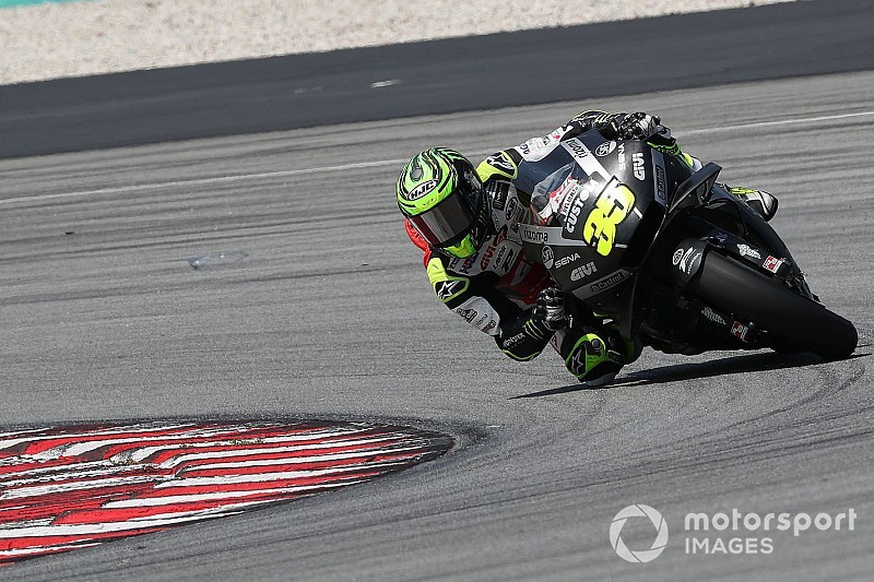 1er pilote Honda, Crutchlow doit encore s'adapter à l'avant de sa moto