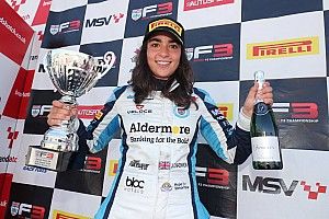 Chadwick becomes first female British F3 winner