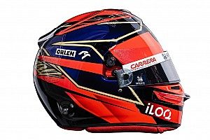 Photos - Les casques 2021 de Räikkönen, Giovinazzi et Kubica