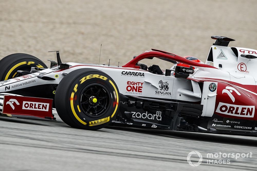 Alfa Romeo laat Kubica in Spanje rijden tijdens VT1 en bandentest