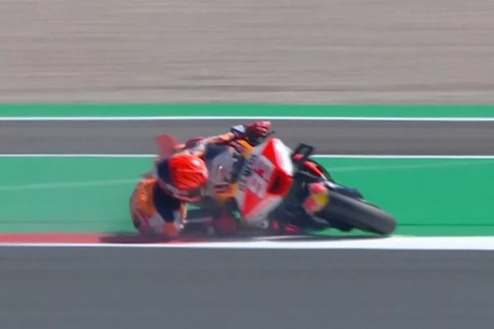 Marc M&aacute;rquez, ca&iacute;da Assen