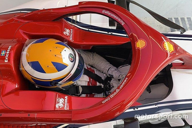 Test Pirelli: ecco Ericsson nell'abitacolo dell'Alfa Romeo C38 al Red Bull Ring