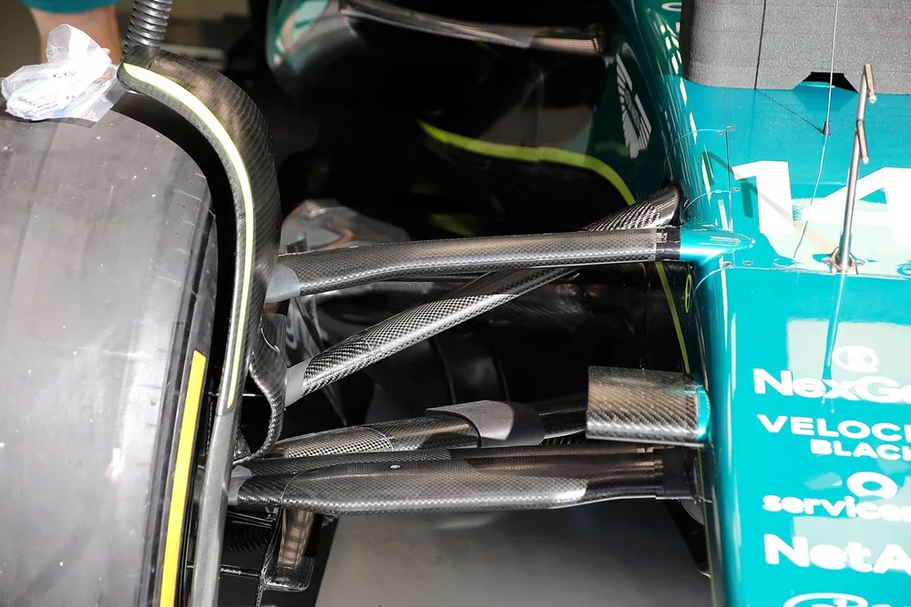 Aston Martin AMR24 front suspension