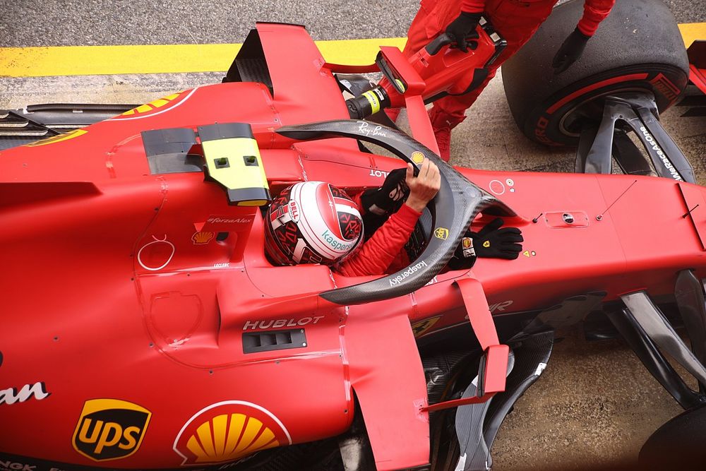 Charles Leclerc, Ferrari SF1000 in the pits