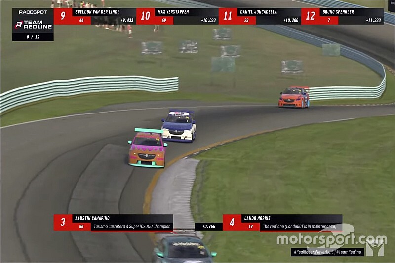 Canapino le gana un podio a Norris