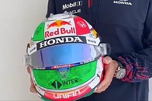 Perez met speciale helm in thuisrace in Mexico