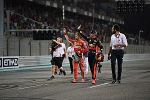 Hamilton, Vettel y Verstappen protagonizan "pelea" de bebidas energéticas