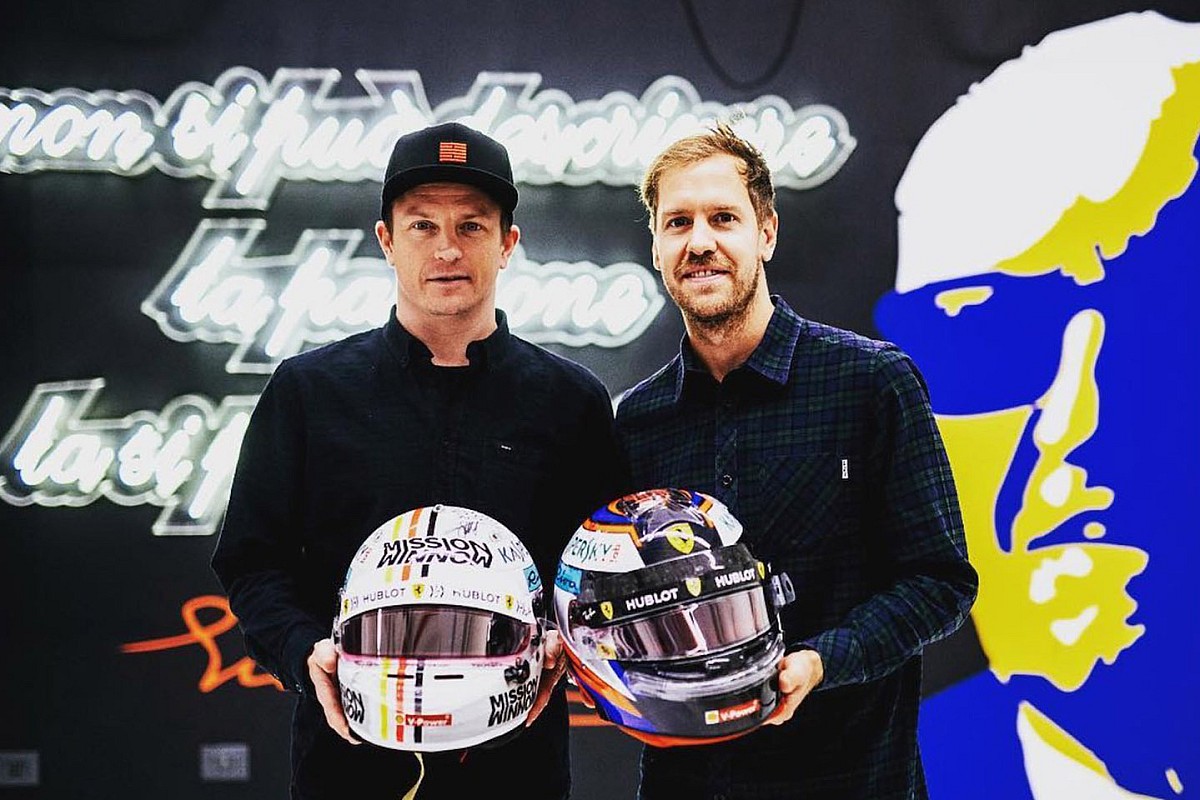 Räikkönen et Vettel ont échangé leurs casques