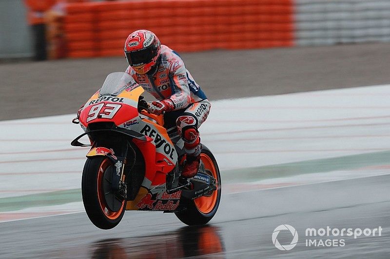 Márquez loue le "grip incroyable" de Valence sous la pluie