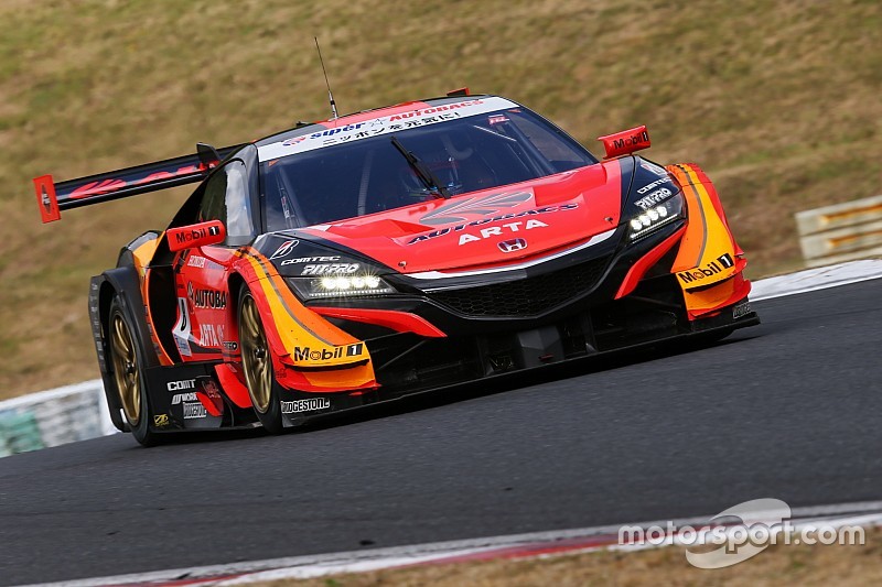 公式練習はARTA NSXトップ。ランク首位のRAYBRIG NSXは5番手