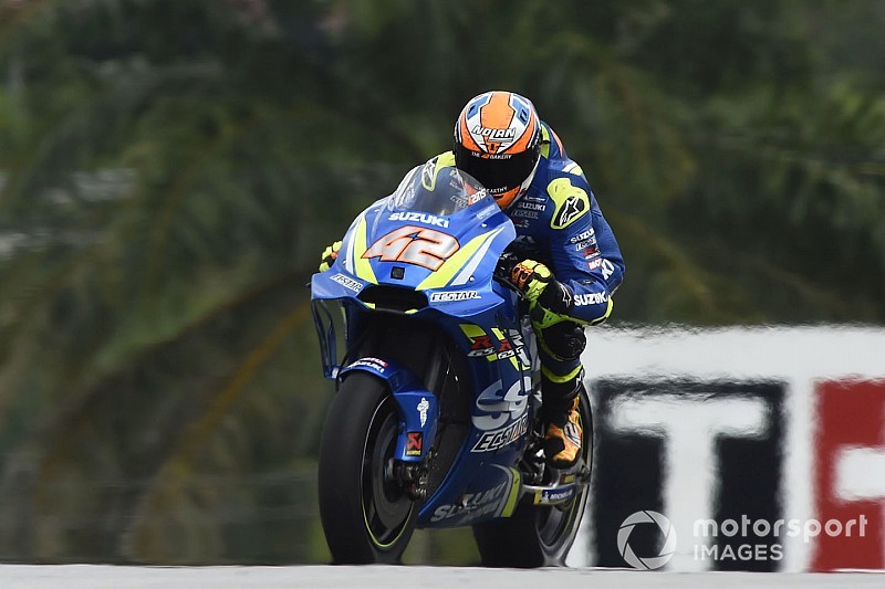 Rins used fire-damaged Suzuki for best Sepang lap