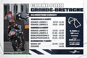 Le programme du Grand Prix de Grande-Bretagne