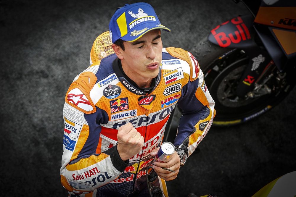 Ganador Marc Márquez, Repsol Honda Team celebra