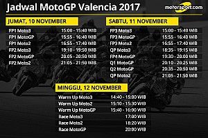 Jadwal lengkap MotoGP Valencia 2017