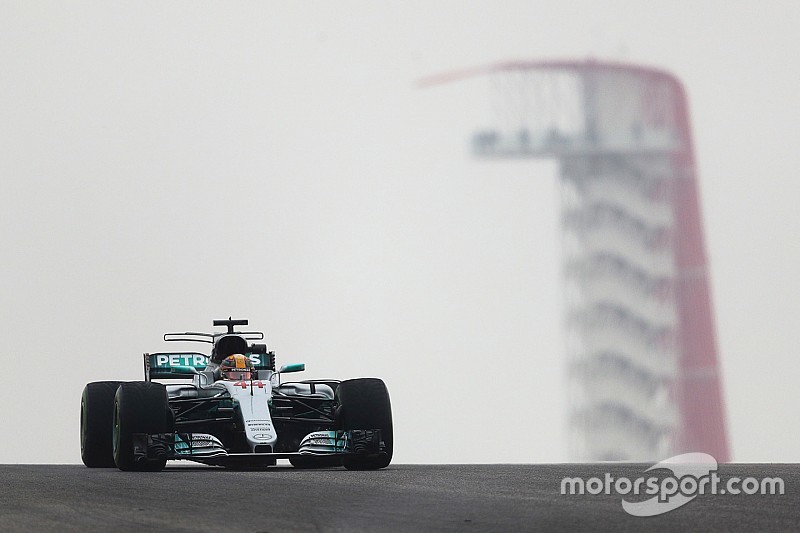 FP1 GP Amerika: Hamilton tercepat di kondisi cuaca berubah, Gelael P17