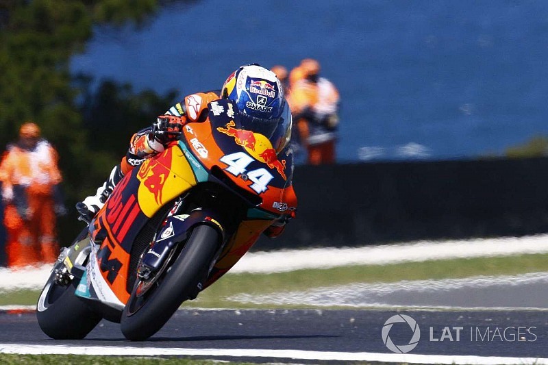Oliveira topt derde training op opdrogend Phillip Island