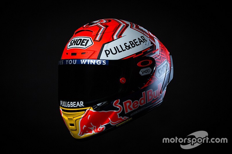 In beeld: De nieuwe helm van wereldkampioen Marquez
