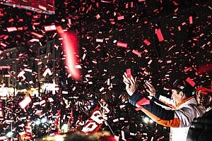 Marc Márquez célèbre son titre mondial en Espagne