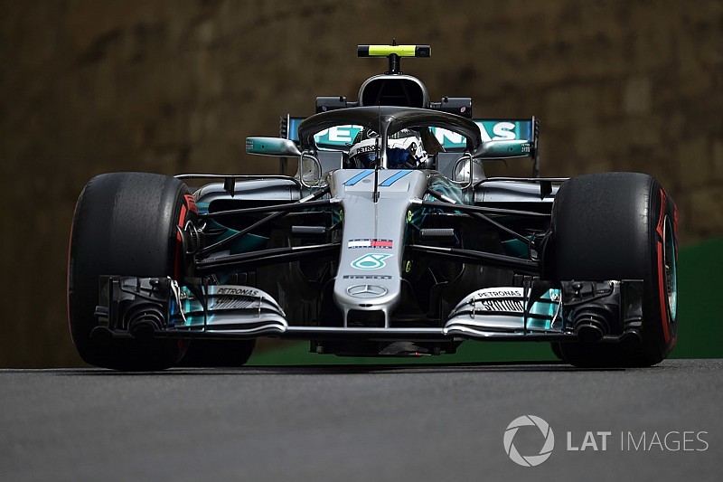 バクーFP1:ボッタス首位、フェラーリ中団に沈む。ガスリーは9番手