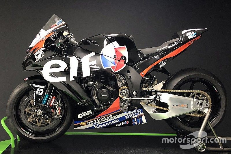 La livrée Elf de Leon Haslam avec le Kawasaki Puccetti Racing Team