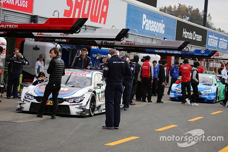 DTM車両がツインリンクもてぎに初登場。3台とも順調に周回を重ねる