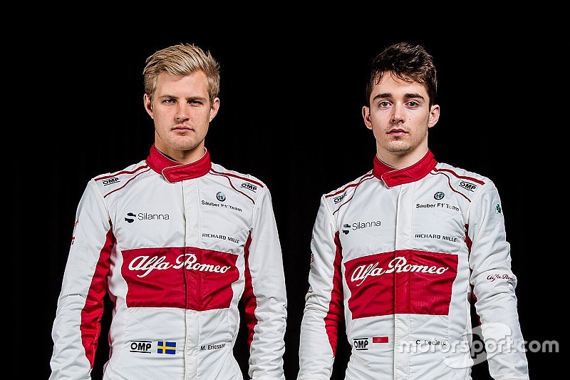 Les casques 2018 de Leclerc et Ericsson