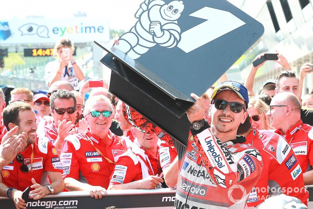 Ganador de la carrera Jorge Lorenzo, Ducati Team