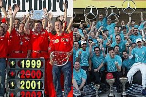 Los 6 títulos de Ferrari y Mercedes: ¿Quién fue más dominante?