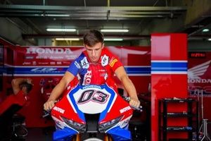 Sergio García Dols explica cómo le fue el test con la Honda de WSBK