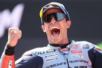 Márquez no sabía si había sido tercero al cruzar la meta en Catalunya