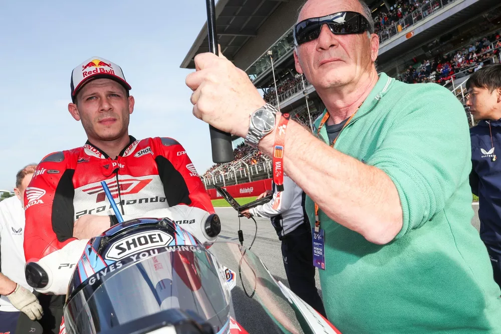 Stefan Bradl, Team HRC, et son p&egrave;re Helmut Bradl