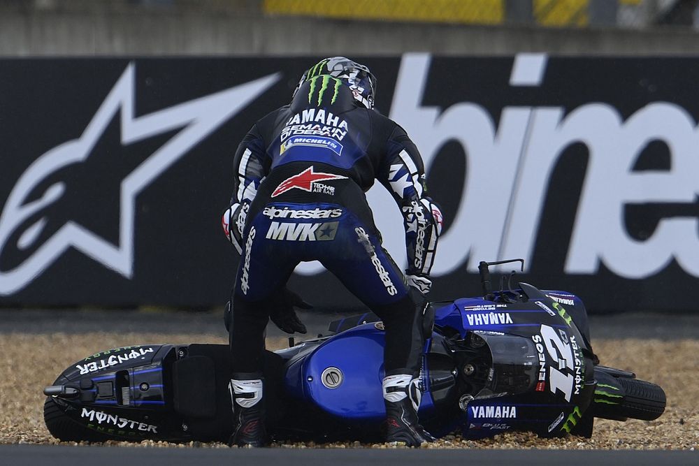 Maverick Vinales, Yamaha Factory Racing crash