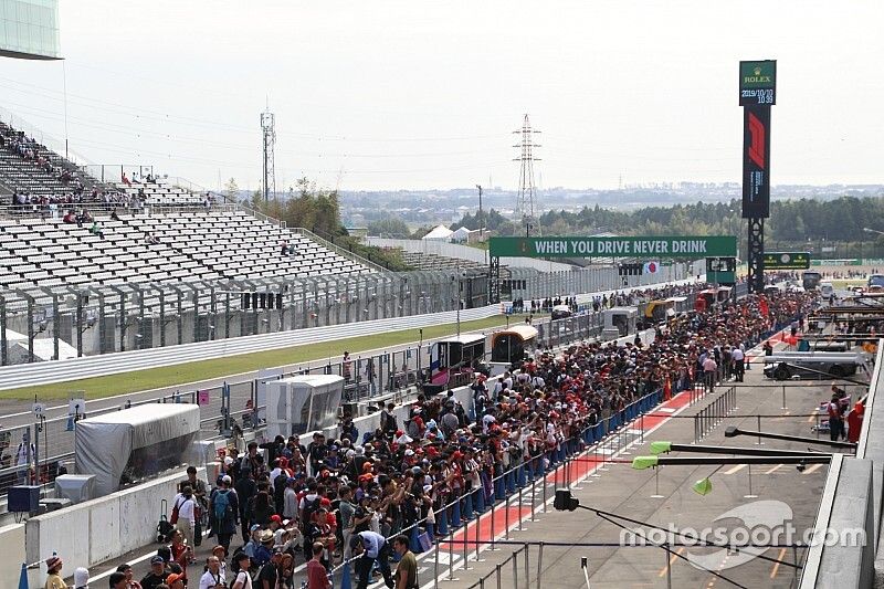 pit lane walk